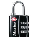 Master Lock TSA-Approved Black Luggage Lock