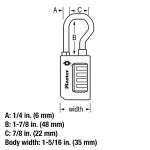 Master Lock TSA Approved Combination Luggage Lock 2 Pack