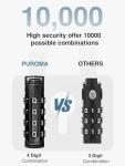 Puroma TSA Approved 4-Digit Luggage Locks - 2 Pack
