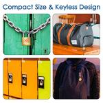 4 Pack TSA Approved Brass Luggage Locks