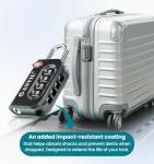 ANVIL TSA Approved 4-Digit Luggage Lock - 2 Pack