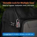 Forge TSA Approved Black Luggage Locks - 2 Pack