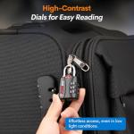 Forge TSA Approved Black Luggage Locks - 2 Pack