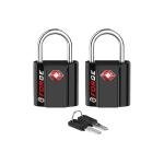 Forge TSA Approved Dimple Key Luggage Locks 2 Pack