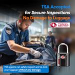 Forge TSA Approved Dimple Key Luggage Locks 2 Pack