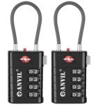 ANVIL TSA 4-Digit Luggage Locks (2 Pack)