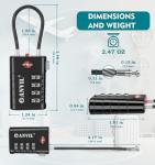 ANVIL TSA 4-Digit Luggage Locks (2 Pack)