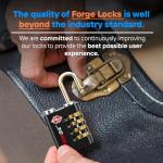 Forge TSA Approved Dual-Access Luggage Lock (4 Pack)