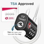 Puroma TSA Approved Luggage Locks - 2 Pack