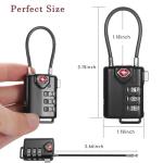 TSA Approved Luggage Locks with Spare Keys