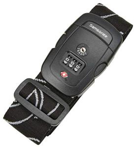 Samsonite Black Luggage Strap with Combination Lock