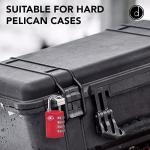 Durable TSA Locks for Luggage - 2-Pack Red