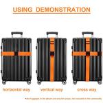 TSA Approved Luggage Straps 4-Pack - Orange