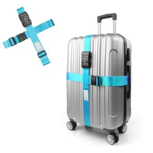 Adjustable TSA Approved Luggage Straps with Lock
