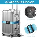 Adjustable TSA Approved Luggage Straps with Lock