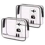 WANDF TSA Approved 2-Pack Travel Toiletry Bags