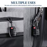 TSA Approved 3-Digit Luggage Locks - 4 Pack