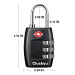 TSA Approved 3-Digit Luggage Locks - 4 Pack