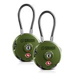 TSA-Approved 3-Digit Combination Cable Luggage Locks