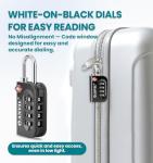 Anvil TSA Approved 4-Digit Luggage Lock - 2 Pack