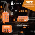 Anvil TSA Luggage Locks with Search Alert (2 Pack)