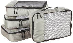 Amazon Basics 4-Pack Medium Travel Packing Cubes