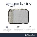 Amazon Basics 4-Pack Medium Travel Packing Cubes