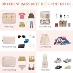 BAGAIL 8-Piece Travel Packing Cube Set