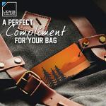 Lewis N. Clark TSA Luggage Tag, Orange Trees