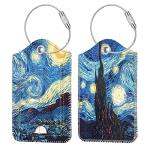Fintie Starry Night Luggage Tags with Privacy Cover