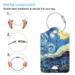 Fintie Starry Night Luggage Tags with Privacy Cover