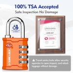 Heavy Duty TSA Accepted 4 Digit Luggage Lock