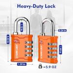 Heavy Duty TSA Accepted 4 Digit Luggage Lock