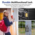 Heavy Duty TSA Accepted 4 Digit Luggage Lock