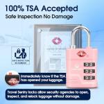 SURE LOCK TSA Approved Luggage Lock - Pink
