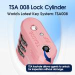 SURE LOCK TSA Approved Luggage Lock - Pink