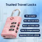 SURE LOCK TSA Approved Luggage Lock - Pink