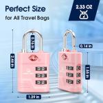 SURE LOCK TSA Approved Luggage Lock - Pink