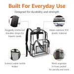 Clear School Backpack with Water-Resistant PVC