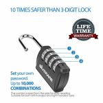 GIVERARE 4 Pack Keyless TSA Luggage Locks