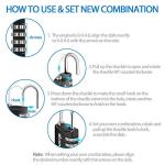 GIVERARE 4 Pack Keyless TSA Luggage Locks