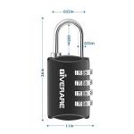 GIVERARE 4 Pack Keyless TSA Luggage Locks
