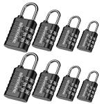 GIVERARE 8 Pack 3-Digit TSA Luggage Locks
