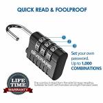 GIVERARE 8 Pack 3-Digit TSA Luggage Locks