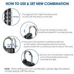 GIVERARE 8 Pack 3-Digit TSA Luggage Locks