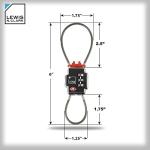 Lewis N. Clark TSA-Friendly Triple Security Lock