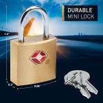Lewis N. Clark Mini TSA Luggage Lock - 3 Pack