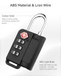 LUGGEX TSA Approved Cut Resistant Luggage Locks