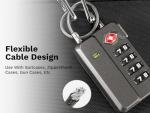 LUGGEX TSA Approved One-Button Luggage Locks