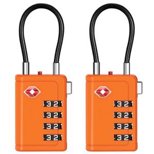 Puroma TSA Travel Locks with Alert Indicator, 2 Pack